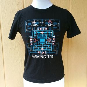 "Gaming 101" video game black cotton tshirt